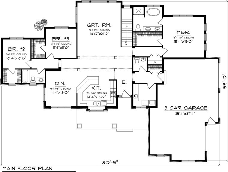 Ranch Level One of Plan 96103