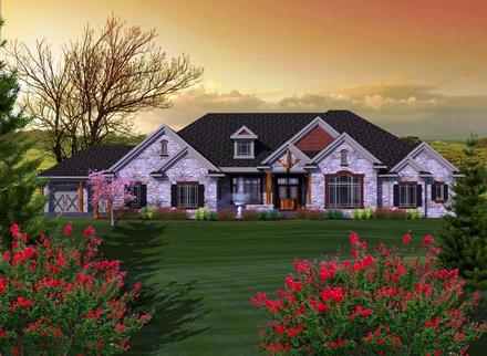 Ranch Elevation of Plan 96115