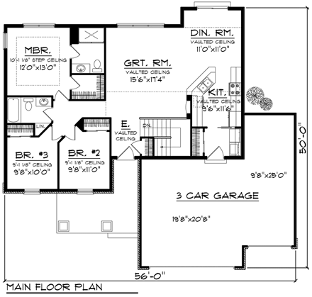 House Plan 96120 First Level Plan