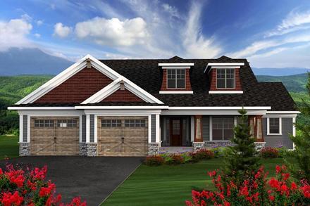 Ranch Elevation of Plan 96125