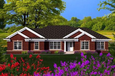 Ranch Elevation of Plan 96126