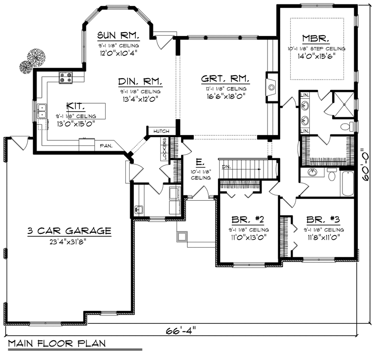 Ranch Level One of Plan 96129