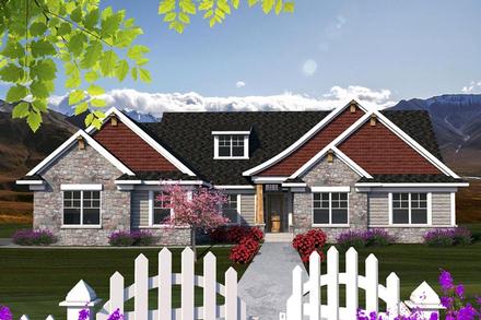 Ranch Elevation of Plan 96129