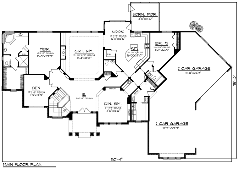 Ranch Level One of Plan 96144