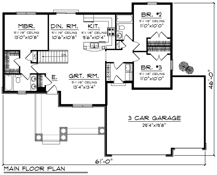 Ranch Level One of Plan 96147