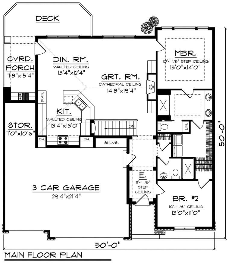 Ranch Level One of Plan 96149