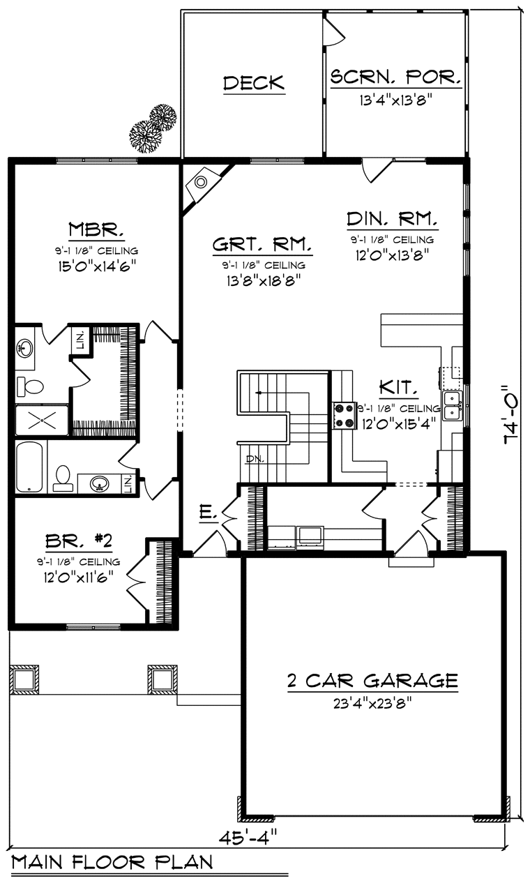 Ranch Level One of Plan 96151