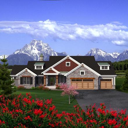 Ranch Elevation of Plan 96159