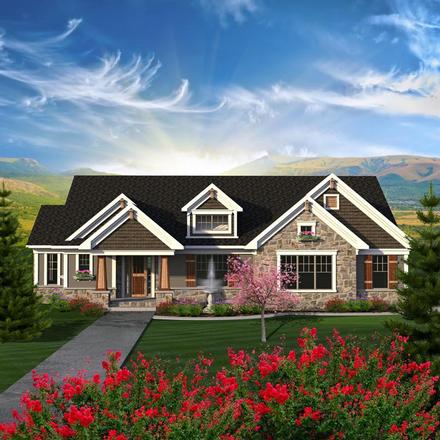 Ranch Elevation of Plan 96163