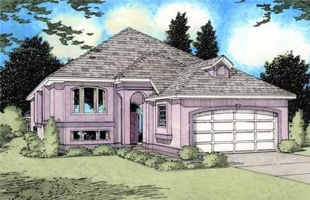 House Plan 96207 Elevation