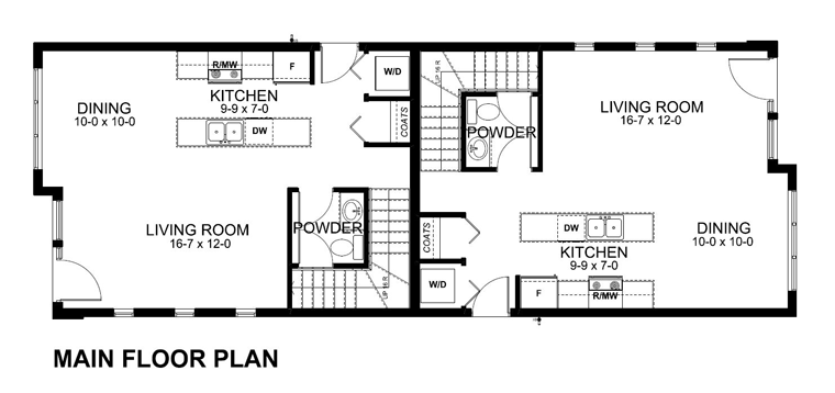 Contemporary Level One of Plan 96218