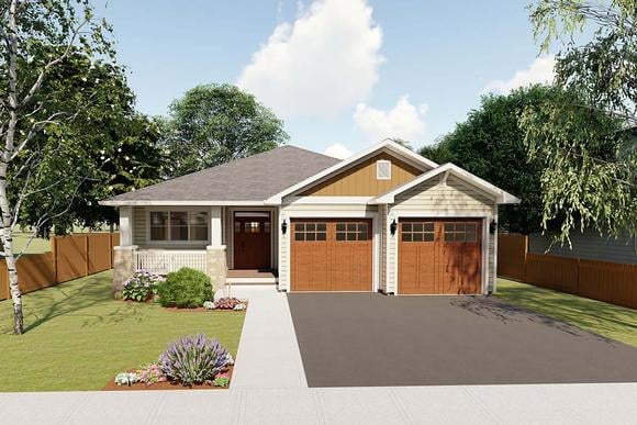 House Plan 96228 Elevation