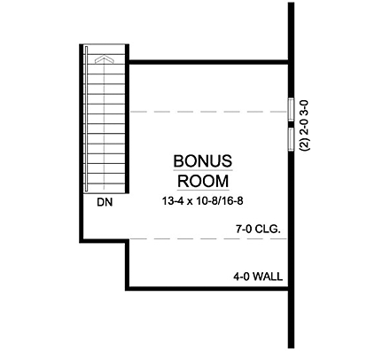 House Plan 96233 Second Level Plan