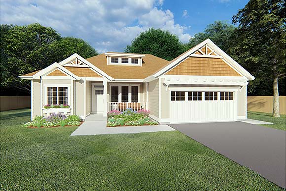 House Plan 96236 Elevation