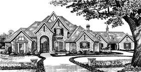 French Country Tudor Elevation of Plan 96327