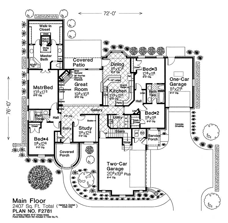 European French Country Level One of Plan 96339