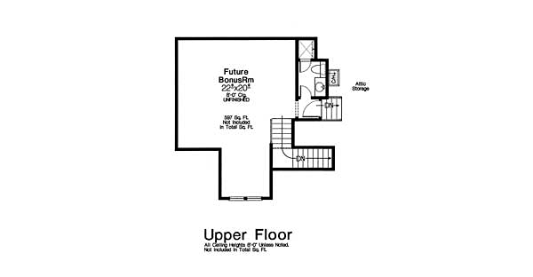 Craftsman European French Country Level Two of Plan 96345