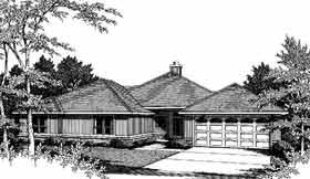 One-Story Traditional Elevation of Plan 96518