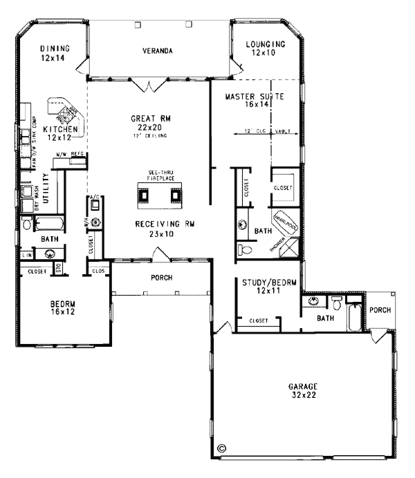 Colonial European Level One of Plan 96530