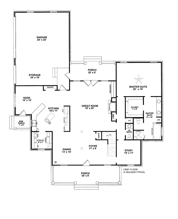 Cape Cod Level One of Plan 96549