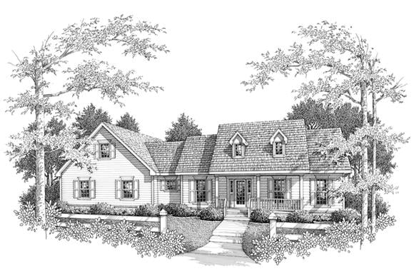 House Plan 96556 Elevation