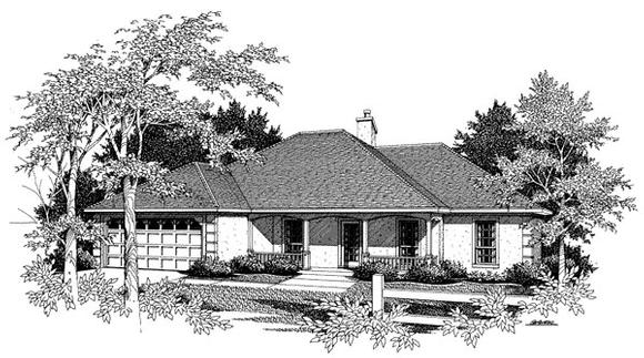House Plan 96577 Elevation
