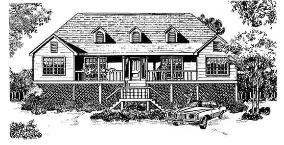 House Plan 96582 Elevation