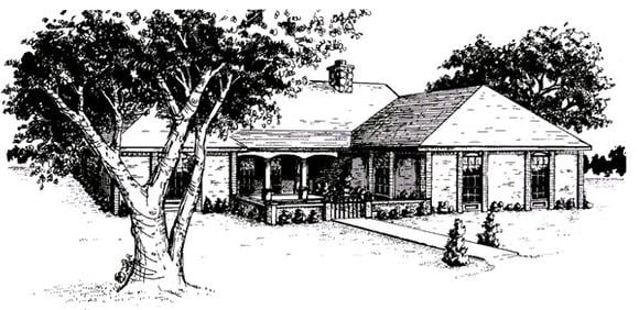 House Plan 96585 Elevation