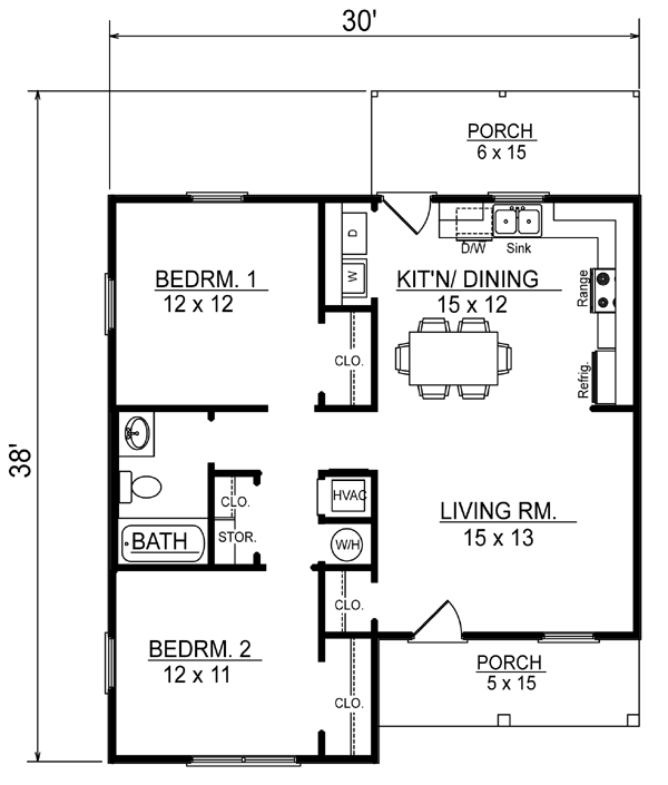House Plan 96702 Level One