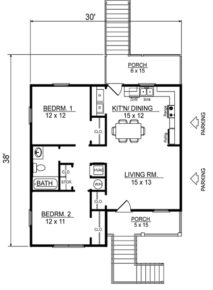 House Plan 96703 First Level Plan