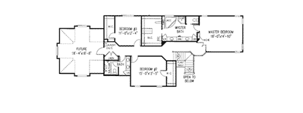 House Plan 96816 Second Level Plan