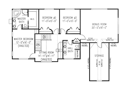 House Plan 96829 Second Level Plan