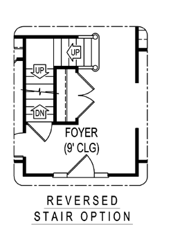 Country Farmhouse Alternate Level One of Plan 96874