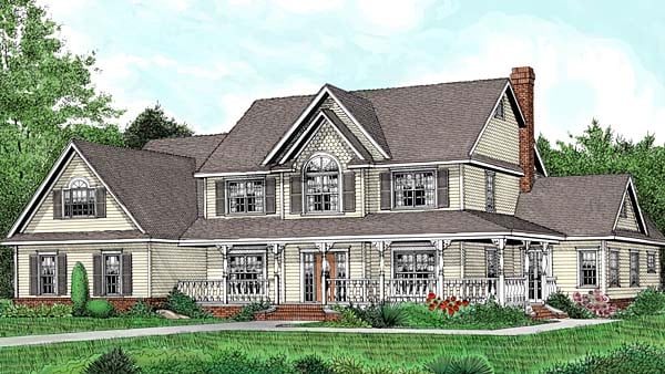 Plan 96880 | Traditional Style with 5 Bed, 3 Bath, 3 Car Garage