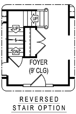 Country Farmhouse Alternate Level One of Plan 96881