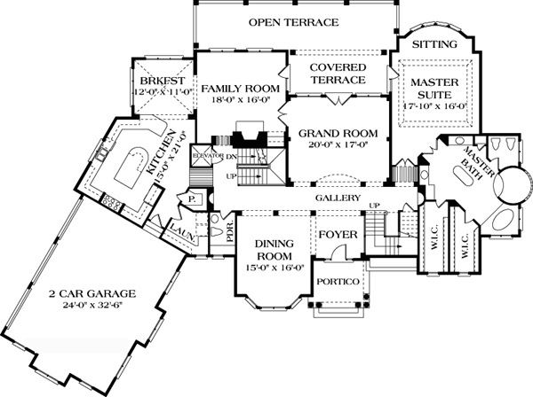 Mediterranean Level One of Plan 96900