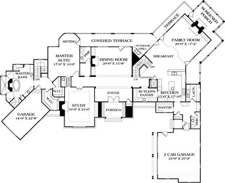 House Plan 96901 First Level Plan