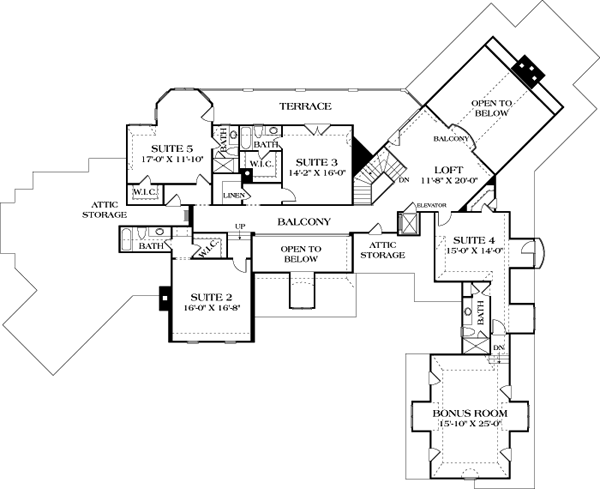 Mediterranean Level Two of Plan 96901