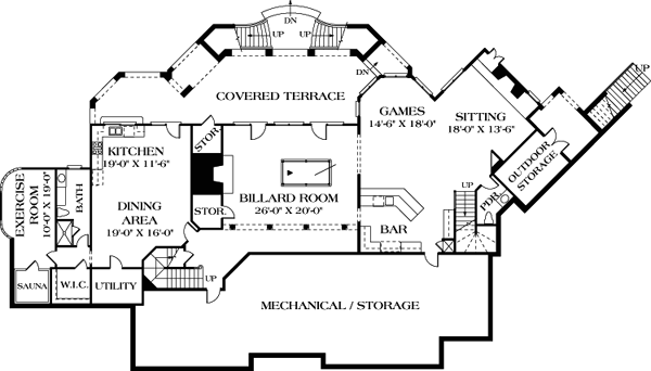 Colonial Lower Level of Plan 96904