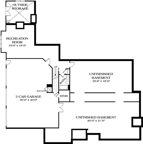 European Lower Level of Plan 96907