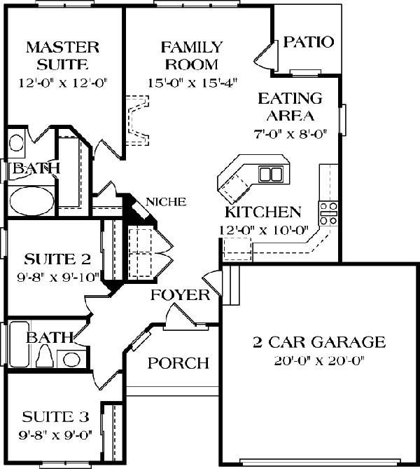 Traditional Level One of Plan 96919