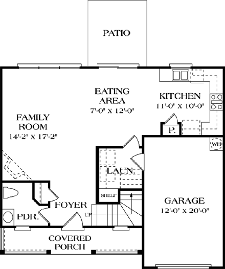 House Plan 96920 First Level Plan