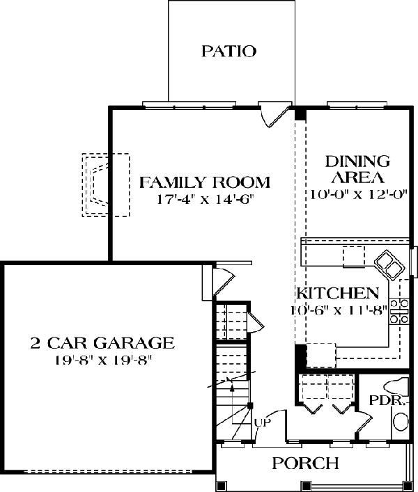 Colonial Traditional Level One of Plan 96931