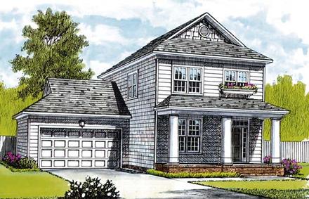 Bungalow Cottage Craftsman Elevation of Plan 96935