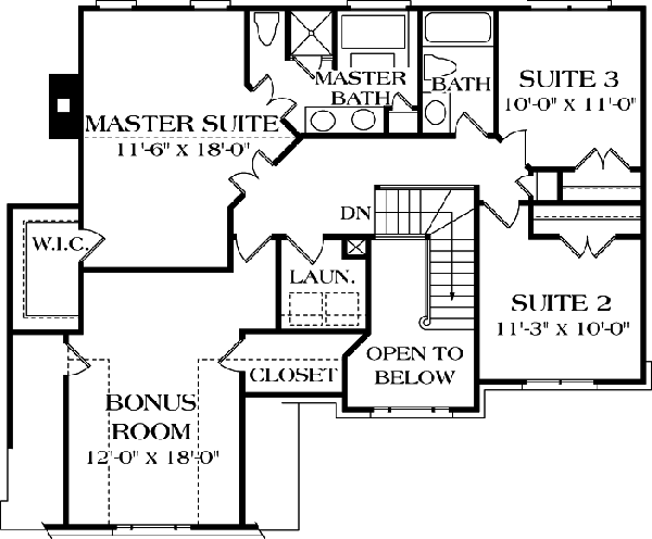 Colonial Traditional Level Two of Plan 96947