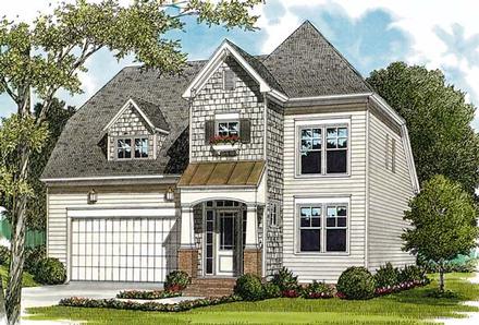 Cottage Craftsman Elevation of Plan 96951