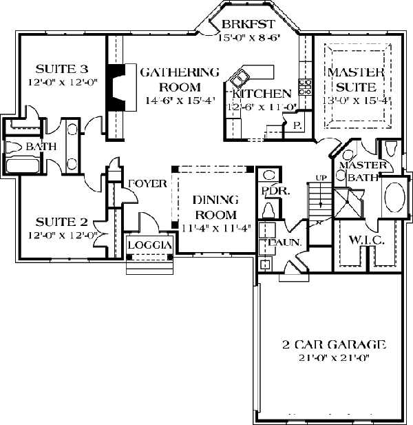 Traditional Level One of Plan 96958