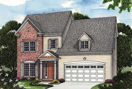 Colonial Traditional Elevation of Plan 96970