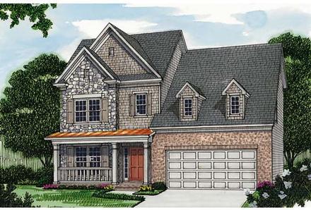 Colonial Traditional Elevation of Plan 96971