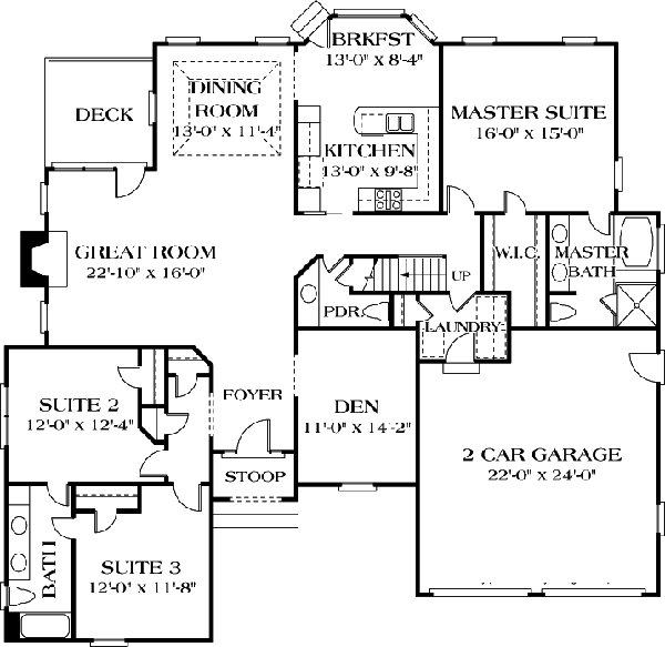 Traditional Level One of Plan 96977